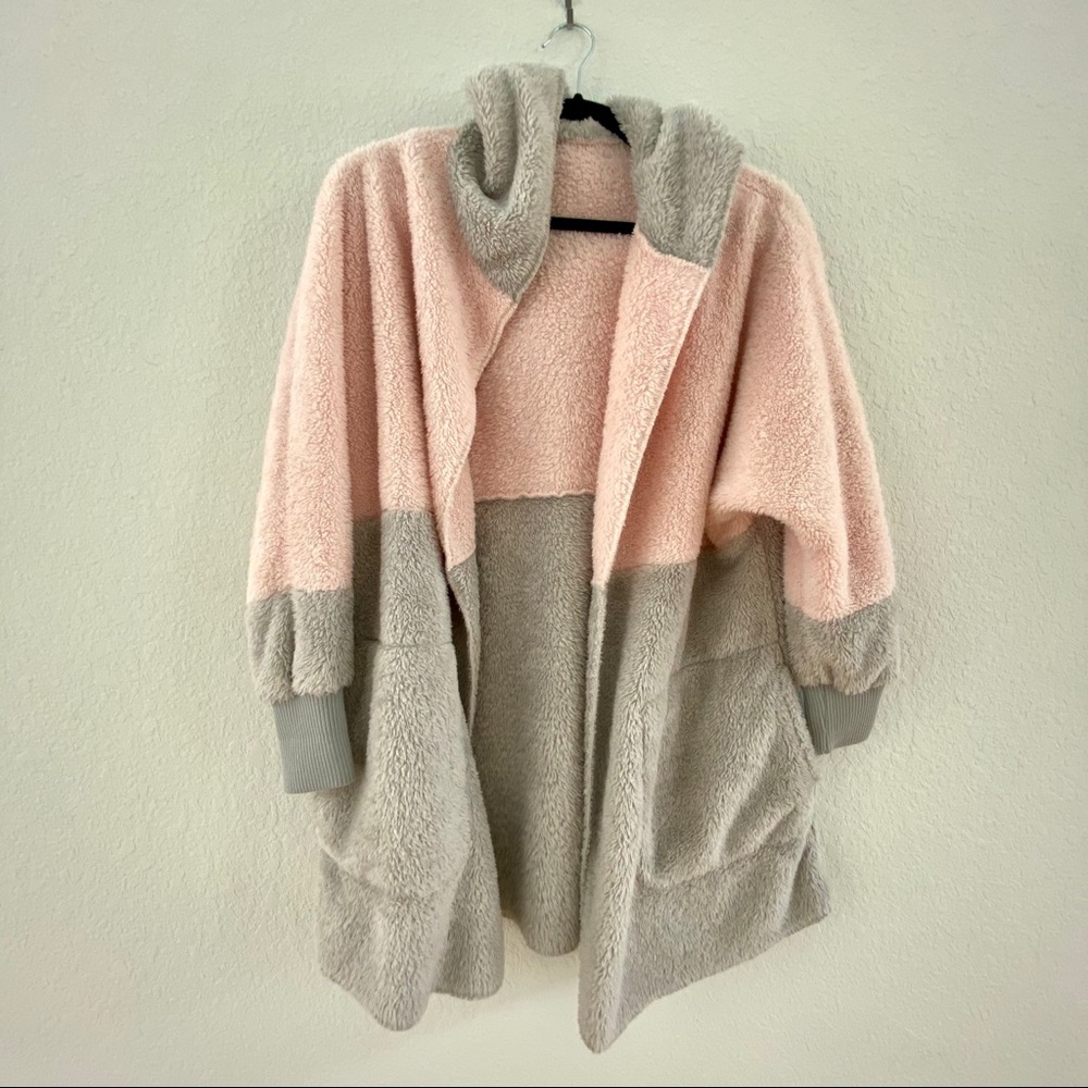Hooded Splice Pocket Cardigan